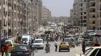 Syrian regime air raids 