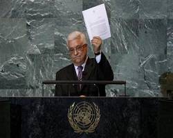 Abbas stakes Palestinian claim to state at U.N.