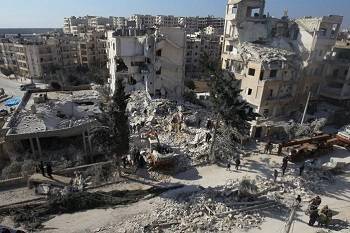 Intense raids kill dozens in Syria