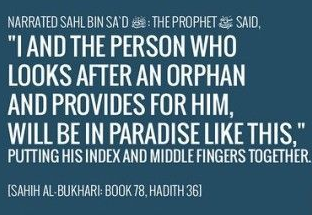  A Person Who Takes Care of an Orphan will Accompany the Prophet in Paradise