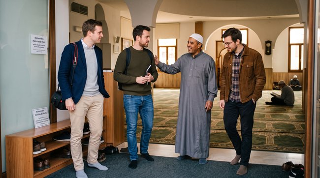 Visitando una mezquita