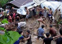 Floods and Landslides Kill 24 in Eastern Indonesia