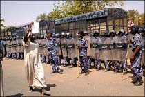 Sudanese Rally against UN Darfur Plan