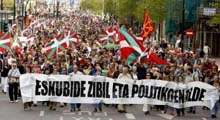 Thousands March in Support of Banned Basque Party 