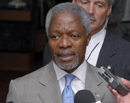 Annan launches Middle East tour