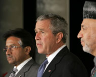 Bush Calls for Pakistan-Afghan Cooperation