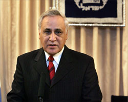 Katsav skips ceremony amid rape claims