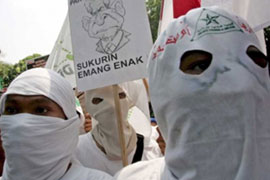  Indonesians protest against Bush 