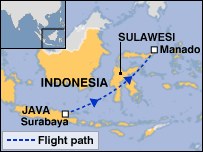 Contact lost with Indonesian jet