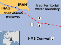 Iran TV shows seized UK navy crew