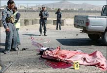 Kabul bomber kills two 