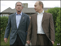 Bush and Putin 