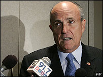 Giuliani anti Palestinian state