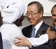 UN chief visits troubled Darfur 