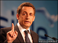 Sarkozy pledges support to US