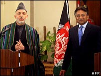 Karzai, Musharraf 