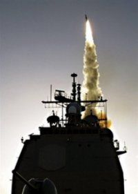 US ship prepares for satellite shot   