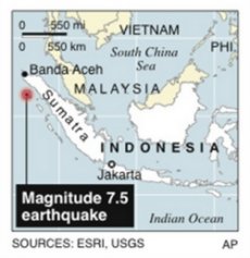 Strong quake shakes west Indonesia   