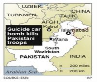 Suicide blast at Pakistan army camp   