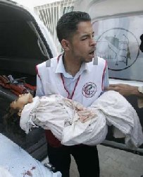 Children killed in Gaza shelling   