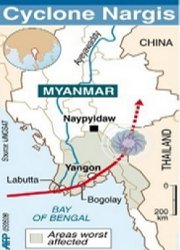 Myanmar cyclone kills 10,000 people   