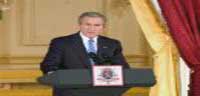 Bush predicts Israel will have a Palestinian neighbor by the end of its next 60 years 