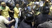 Thousands of Thai protesters clash with police