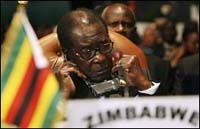 Mugabe tells West to 