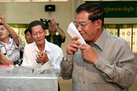 Hun Sen claims Cambodia vote win 