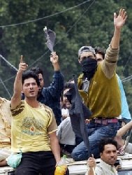 Kashmir demonstrators in UN march 