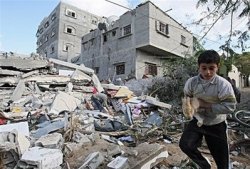 Destructed Gaza, the dead after Israel cessation