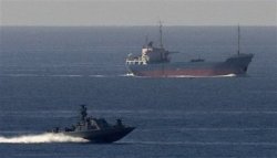 Israel navy fires Lebanese aid ship to Gaza