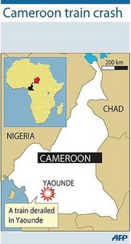 Deaths in Cameroon train crash 