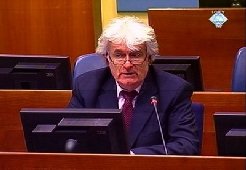 Karadzic defends war "just and holy" in genocide trial