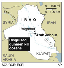 Dozens dead in Baghdad shooting 