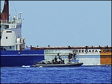 Gaza aid ship taken to Israeli port