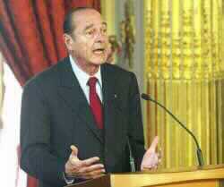 Chirac Wants Security Council Summit