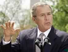 Bush Flies to Carrier in Pacific to Declare End to Iraq Combat