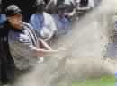 Woods Trails Leading Trio by Nine at U.S. Open