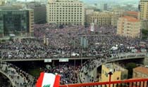 Pro-Syrian Demonstrators in Beirut