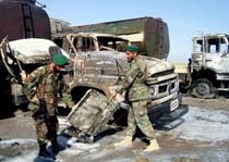 Tanker Bombed at US Afghan Base