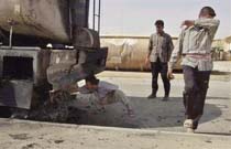 Iraqi Oil Tanker Train Blown Up