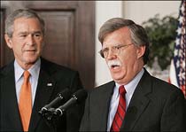 Bush Appoints Hardliner Bolton to UN Post 